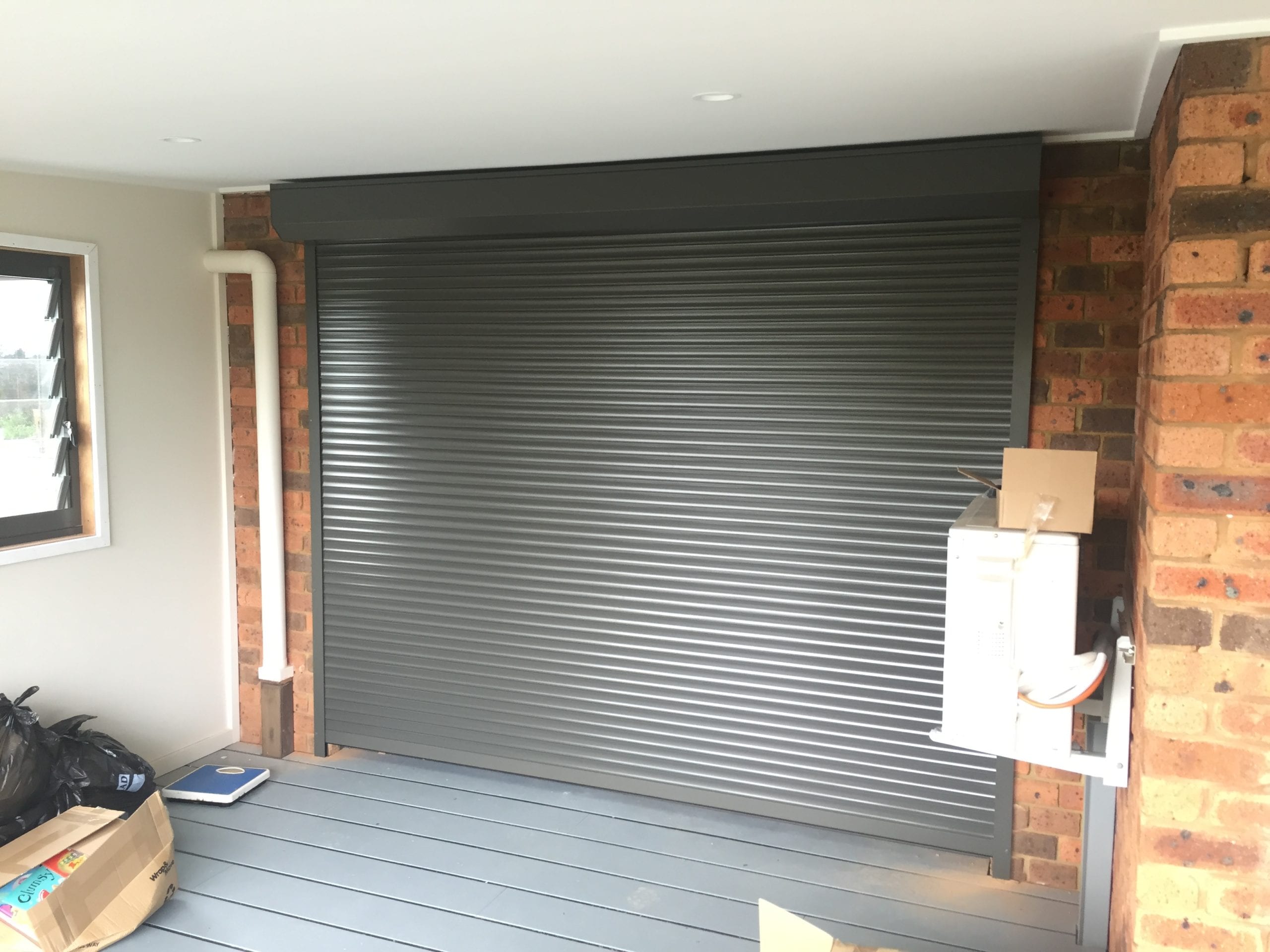 Domestic Roller Shutters from inside view Sydney Gold Coast
